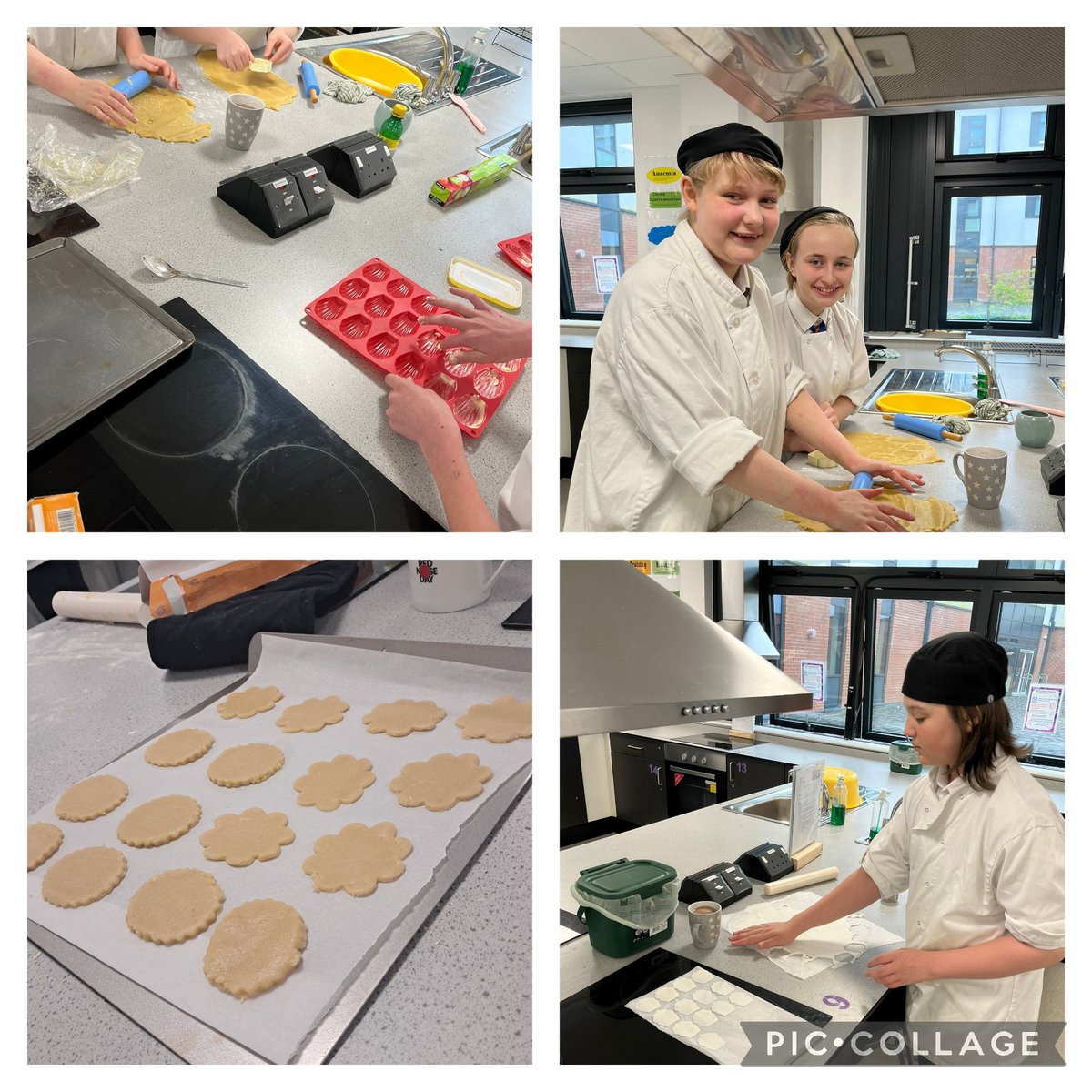 Our bakers busy in the bakery this morning making bread, biscuits, Lemon Drizzle Cake & Madeleines. 
@WHSdog @WhitmoreHigh