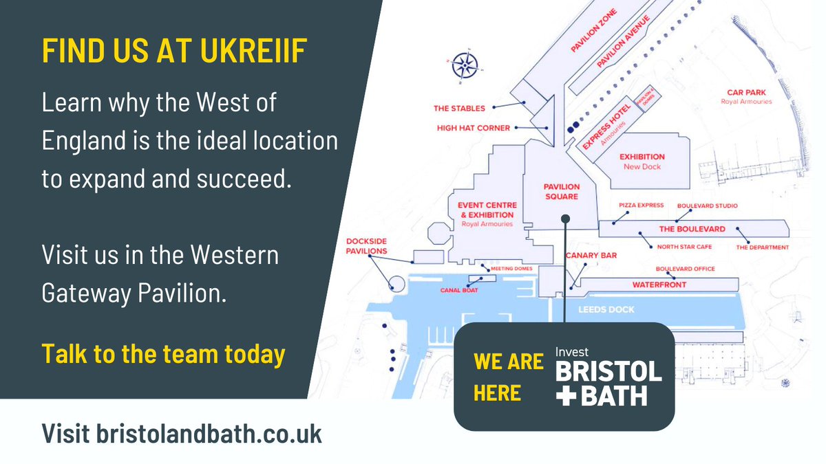 📢 @investbrisbath is at @UKREiiF – alongside @WesternGateway_ highlighting the investment opportunities in the West of England. Pop by and meet the team in the Western Gateway Pavilion 👋🏼 View our programme of events bristolandbath.co.uk/uk-reiif-progr… #UKREiiF #UKREiiF24 #investment