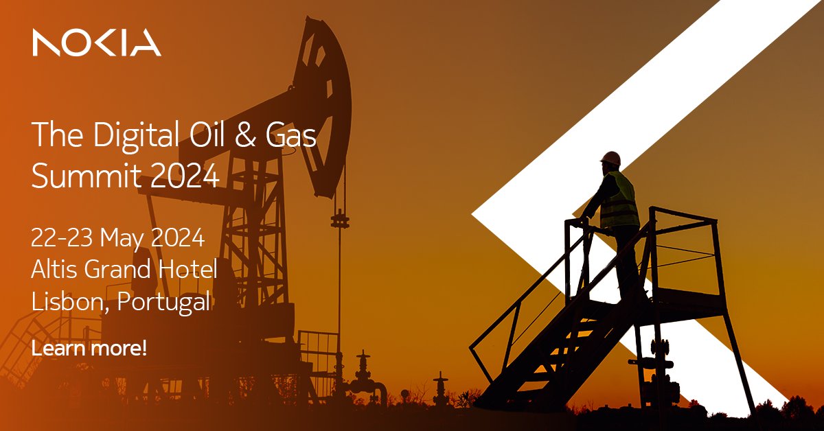 Exciting news! Our company will showcase campus solutions at The Digital Oil & Gas Summit 2024 in Lisbon on 22-23 May. Don't miss this opportunity to connect with us and transform your #digitalization strategies. See you there! nokia.ly/3WjvzbO #NokiaPrivateWireless