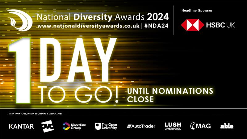 ⏳1 day left to nominate for the #NDA2024⏳ Don't miss your last chance to recognise the outstanding contributions of individuals and organisations fostering diversity and inclusion. nationaldiversityawards.co.uk/awards-2024/no… #InclusiveCompanies 🌟