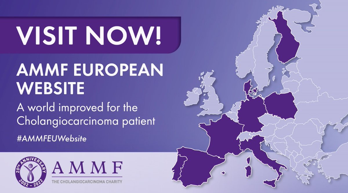 Did you know that #AMMF has a European Website? The European website provides information and support to those who need it, in 8 different languages, with more to come. Explore here: ammf-eu.org #bileductcancer #cholangiocarcinoma