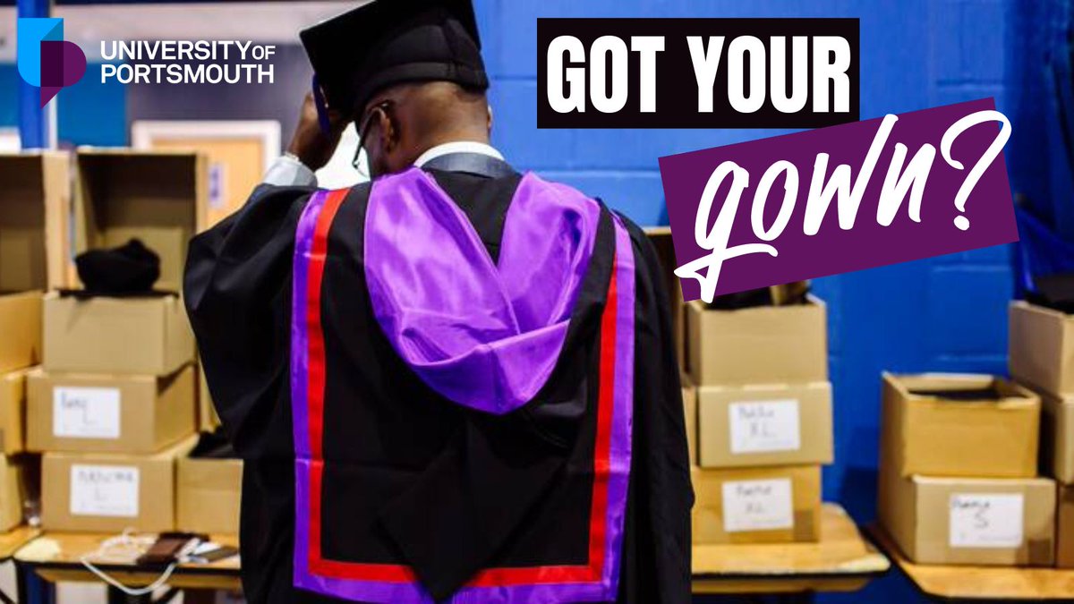 It's your time to shine 🎓 Don't miss the deadline of Monday 3 June to secure your graduation gown. Make your big day unforgettable, book now: bit.ly/3WDV6wr #UOPGrad #PortsmouthUni #Graduation