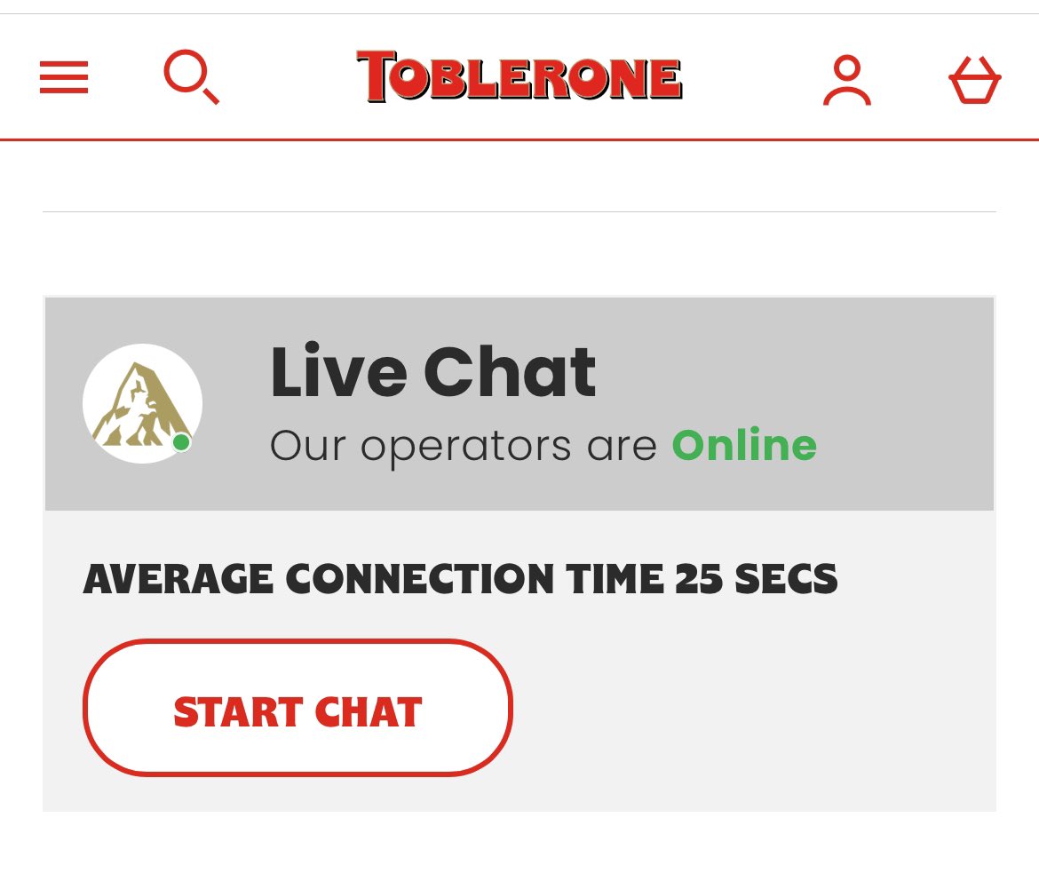 Part of the pain of a delay is the uncertainty Toblerone’s live chat deals with that by stating the connection time Simple, but I’ve never seen anyone else do it