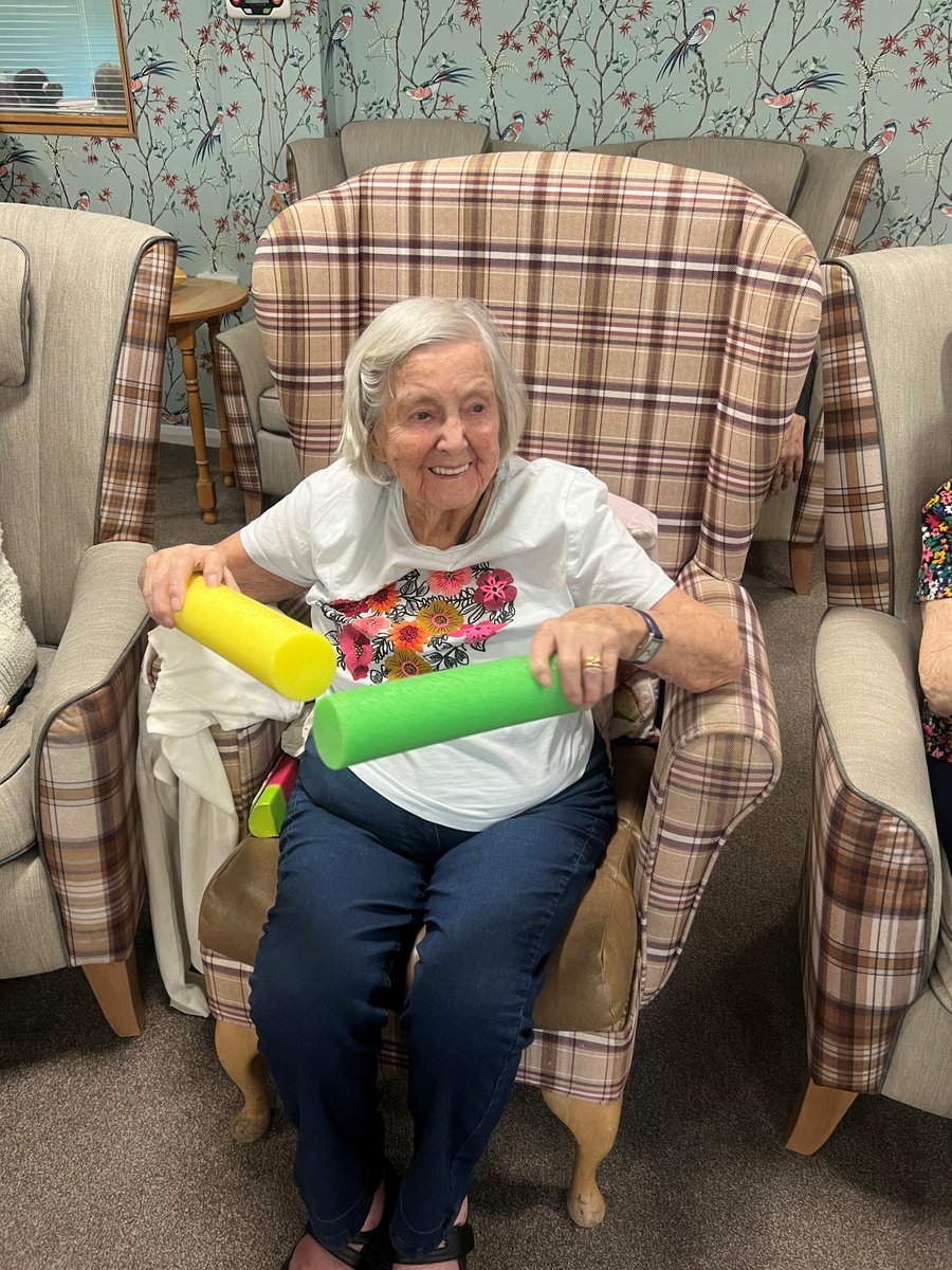 TrinityFold's tweet image. We had the lovely Rachel from Gfitness with us yesterday. The resident's had a lot of fun 😊