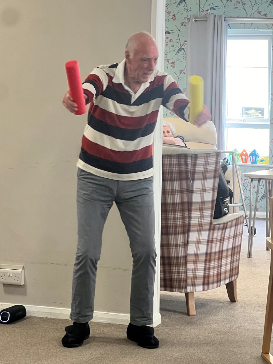 TrinityFold's tweet image. We had the lovely Rachel from Gfitness with us yesterday. The resident's had a lot of fun 😊