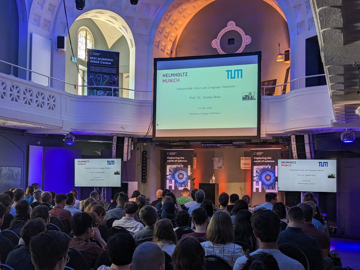 helmholtz_image's tweet image. Excited about the first keynote: welcome @zeynepakata from TUM and @HelmholtzMunich who will talk about interpretable vision and #languagemodels.
#HIconference2024