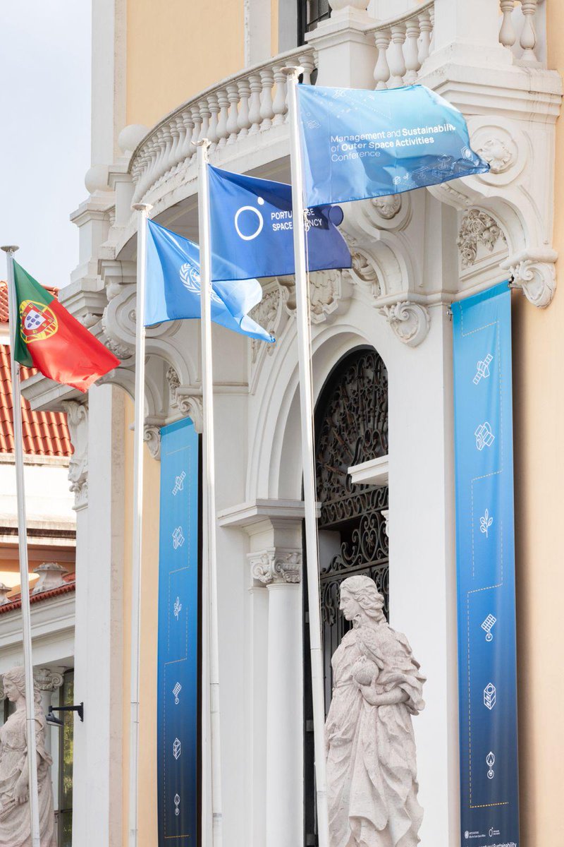 UNOOSA's tweet image. The themes are: 

🛰 Space Traffic Management &amp;amp; Space Sustainability 
🗑Space Debris 
🪨 Space Resources 
👦👧Youth &amp;amp; Civil Society 
📚 The “Lisbon Declaration on Space” 
The Road to the Summit of the Future  

 #SpaceConference #OuterSpace #Sustainability #LisbonDeclaration