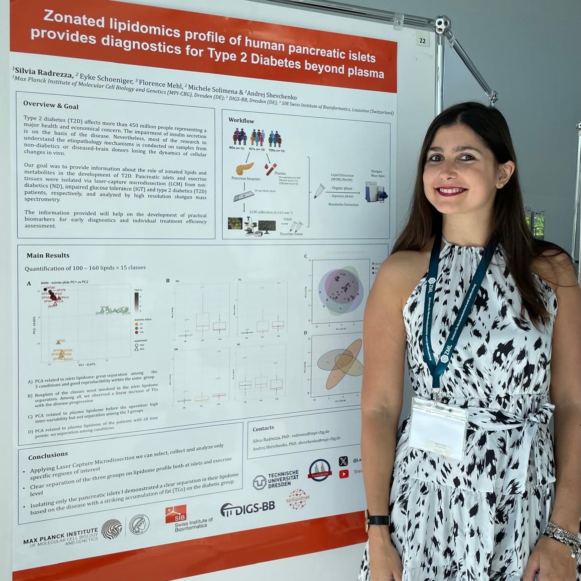 🌹Lipid science is feminine: cleaver, young and handsome! Our #postdoc Silvia Radrezza presenting her outstanding project on pancreas lipidomics  @EpiLipidNET Annual Meeting in #Dresden.
#massspec @FemalesInMS #womeninSTEM #clinicalresearch #diabetes #LCM
