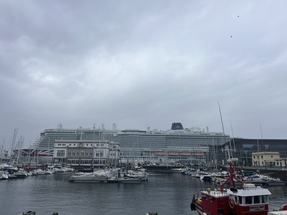 @pandocruises - #Arvia in a damp La Coruna