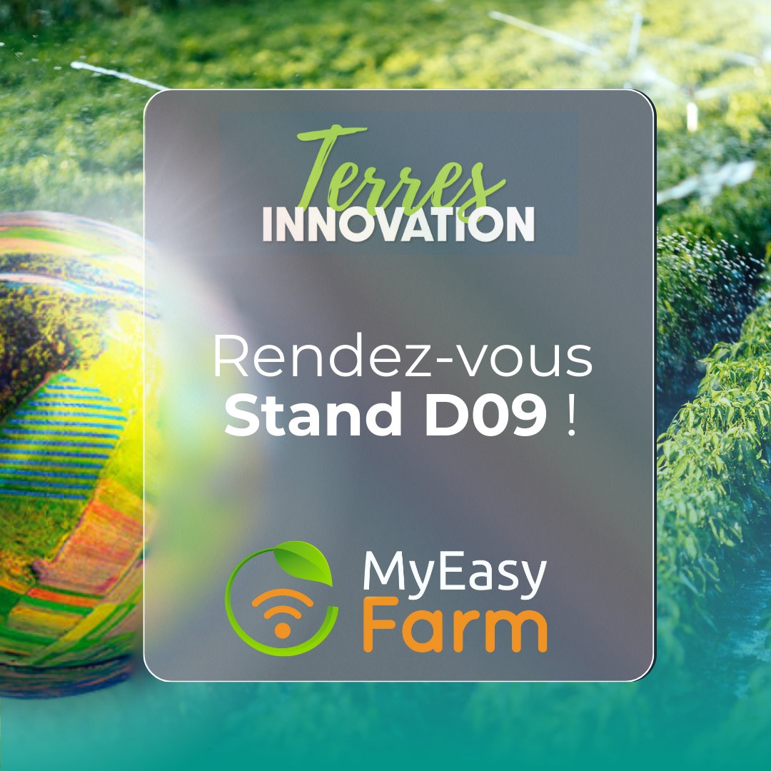 Nous vous attendons à #Chambry dans l'#Aisne dès demain pour #terresinnovation !
Retrouvez-nous Stand D09.
myeasyfarm.com/terres-innovat…