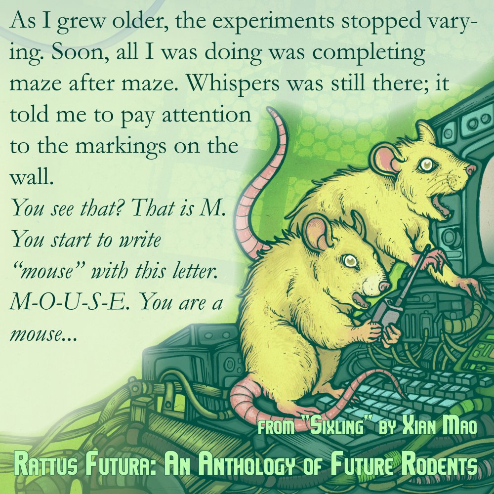 Rattus Futura, the Ratish Sci-fi anthology from Manawaker Studio is available now. payhip.com/manawaker #scifi #rodents #shortstories