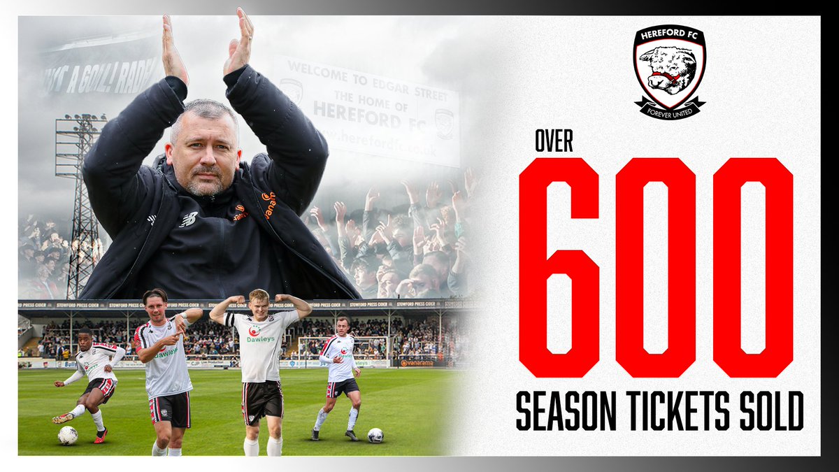 There are no words! 🤯 Make sure you're part of the journey next season and get your season ticket before the end of May to take advantage of our Early Bird offer! 👇 herefordfc.ticketco.events/uk/en/e/202425… #COYW | #OurCity