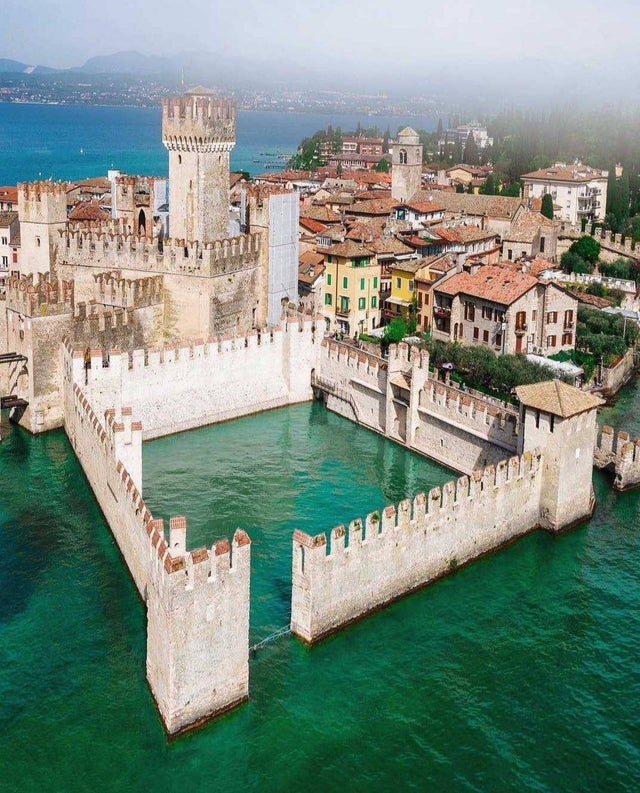 The Scaligero Castle is a fortress built in the 14th century in Sirmione, Italy.