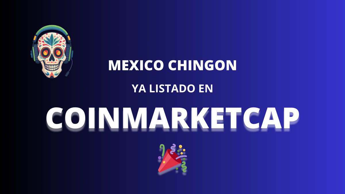 Mexico_chingon's tweet photo. 📢 Hemos sido listados en CoinMarketCap 🎉🇲🇽🚀

Listing: https://t.co/6Srvcw01BD

Gracias a la comunidad que ha creído en el proyecto. https://t.co/FRPOKBBzx8