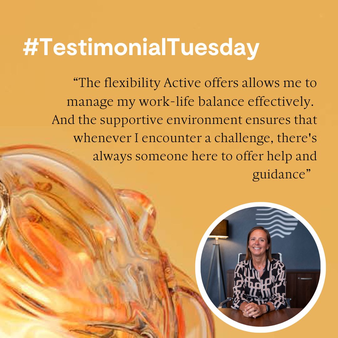 💥 It's #TestimonialTuesday and here's what our Claire Davison likes about working here at Active 👇👇 How's your work-life balance? #TheClearAdvantage #ActiveSpirit