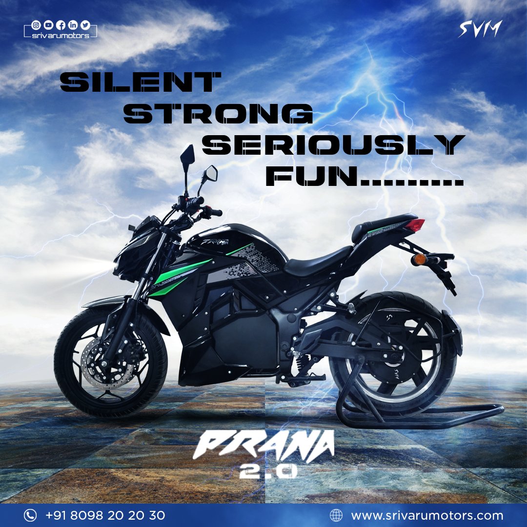 Prana - where silence meets strength, creating a seriously fun riding experience. Join the revolution. #PranaAdventure #SeriousFun