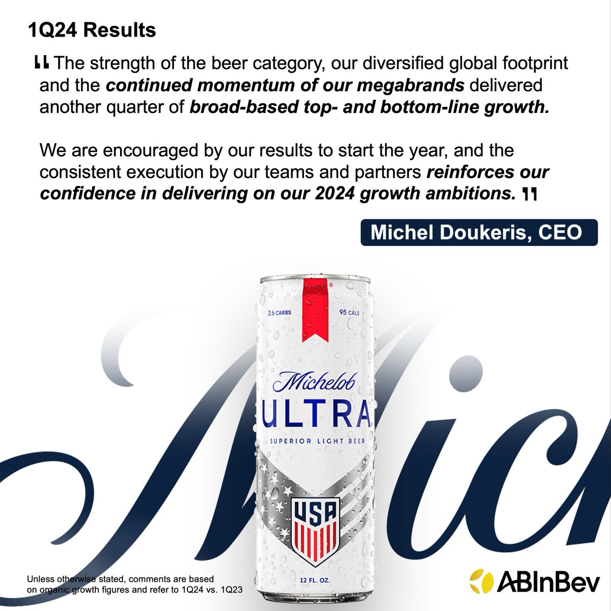 conil's tweet image. We recently announced our 1Q 2024 results where we delivered another quarter of broad-based top- and bottom-line growth. Thanks to all our colleagues around the world for your commitment to drive consistent growth and long-term value creation. 
#FutureWithMoreCheers
