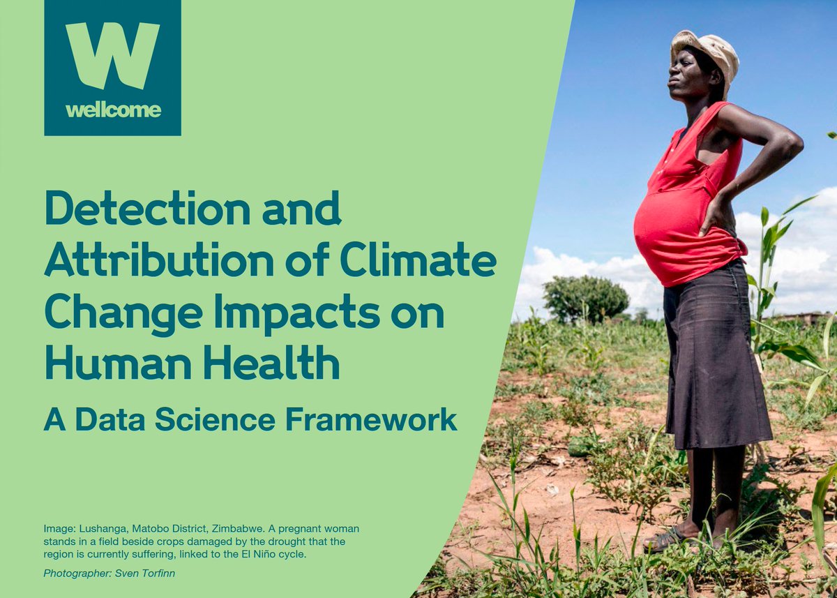 📢NEW REPORT! Last year @wellcometrust commissioned a landscaping report to synthesise the evidence on gaps, barriers, and opportunities for attributing anthropogenic climate change impacts on human health. The report, led by @ColinJCarlson is live now bit.ly/3V0MbTJ