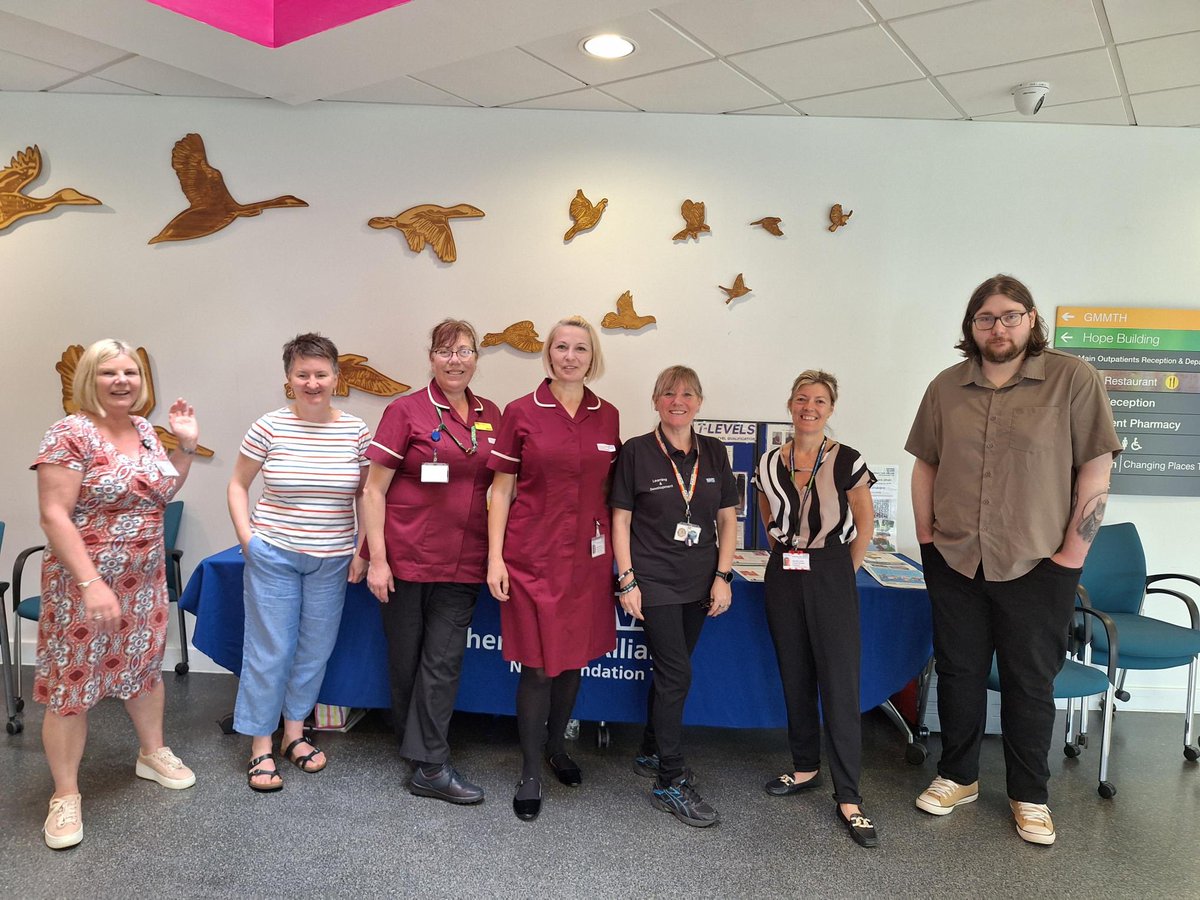 NCA People Development team showcasing learning opportunities at Salford Royal yesterday. We are at The Royal Oldham Hospital today so come and see the different learning opportunities available to colleagues. #apprenticeship #wideningparticipation #learningatwork