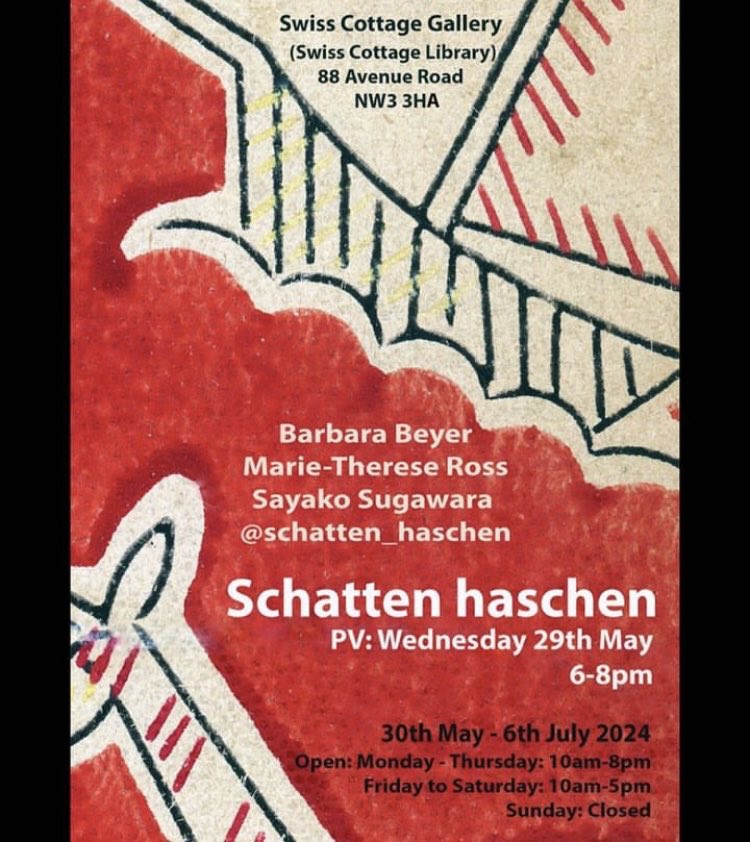 PV for Schatten Haschen, an exhibition of sculptural work, is Wednesday 29 May, 6-8 pm #BarbaraBeyer LG #SayakoSugawara LG #MarieThereseRoss