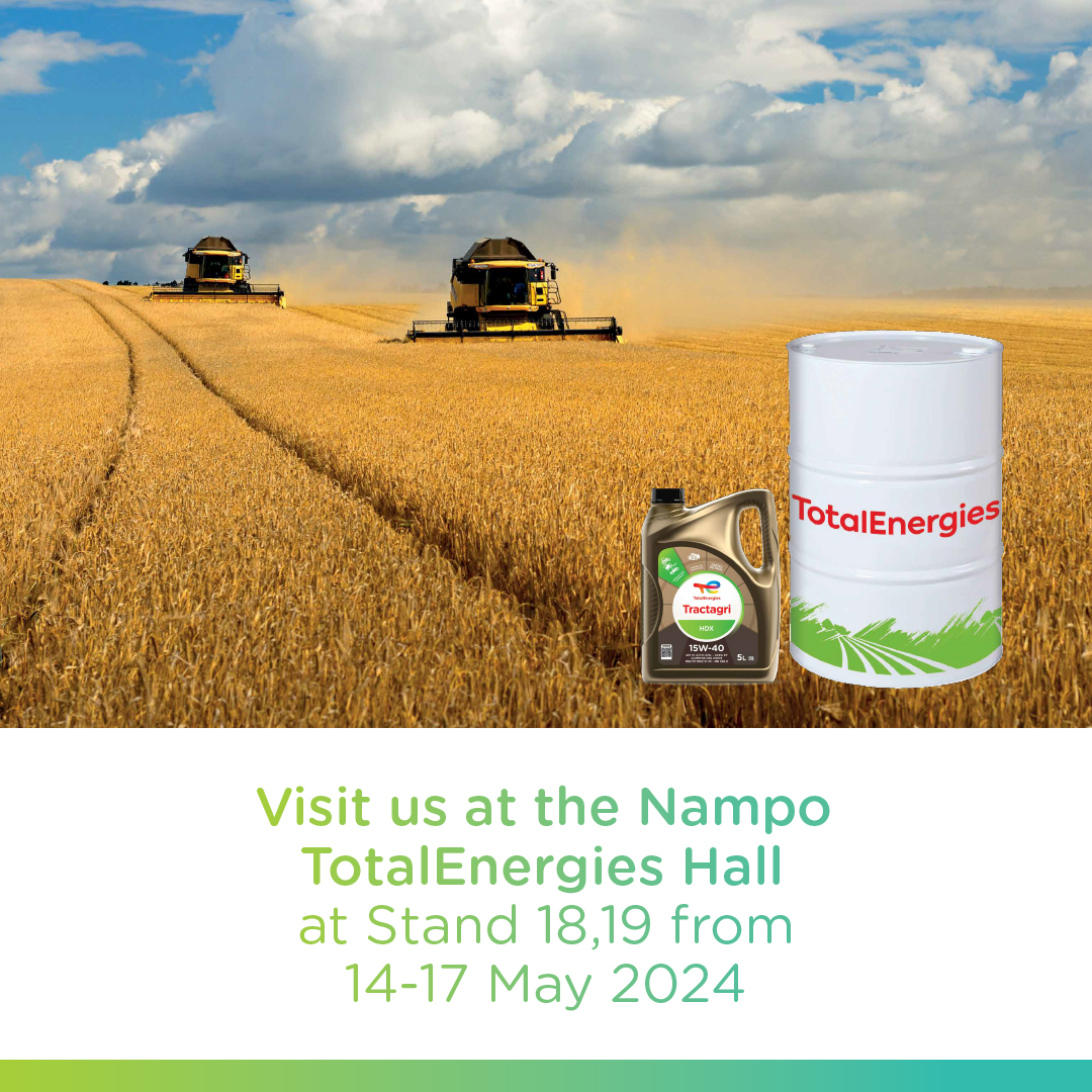 TotalEnergies will be at Nampo in Bothaville from today to the 17th of May 2024. 🚜 Come and see the innovative solutions to a sustainable future of farming in at stand 18 & 19. 👨‍🌾 Thats not it! You could also stand a chance to win a DJI Mini 2 SE Fly More Combo drone.🥇