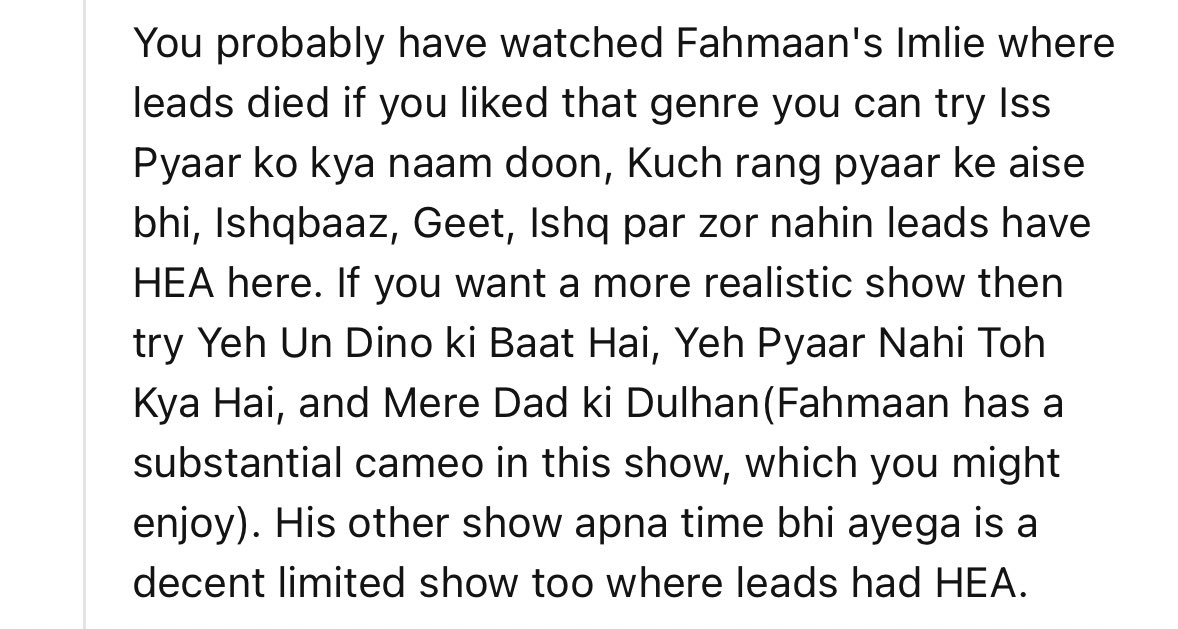 Nothing, just Redditors being head over heels in love with my stone 🥹✨ there’s actually a lot many comments tbh but this is my fav ❤️
“Found Fahmaan Khan and now I’m obsessed with Indian shows”
“Fahmaan’s Imlie, MDKD and ATBA”

Proud stone fan ❤️‍🔥
#FahmaanKhan