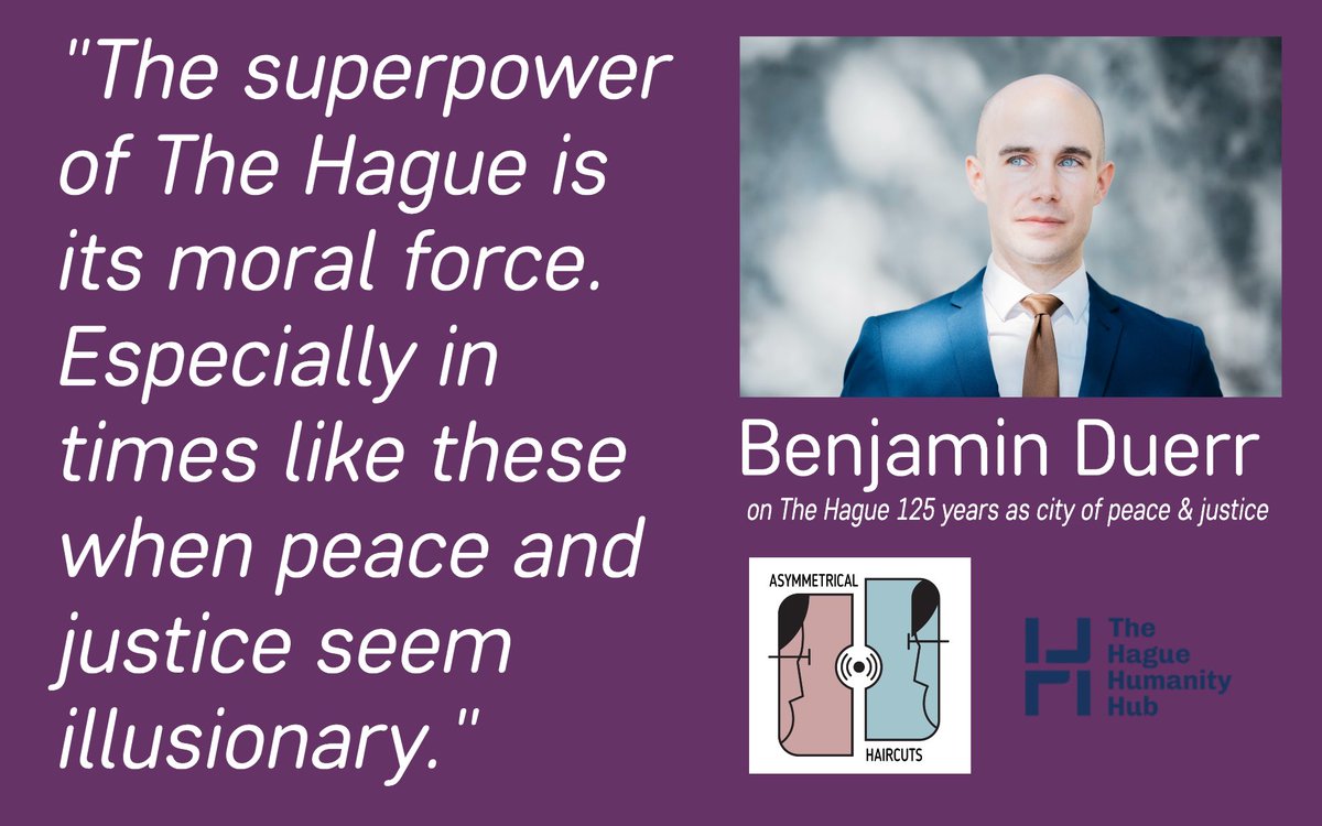Join our live podcast event on June 3 to discuss - with international lawyer and diplomat @benjaminduerr , who has just written a book on the first Hague Peace Conferences - how the institutions of The Hague are shaping up for the 21C.  Sign up here: eventbrite.co.uk/e/125-years-of…