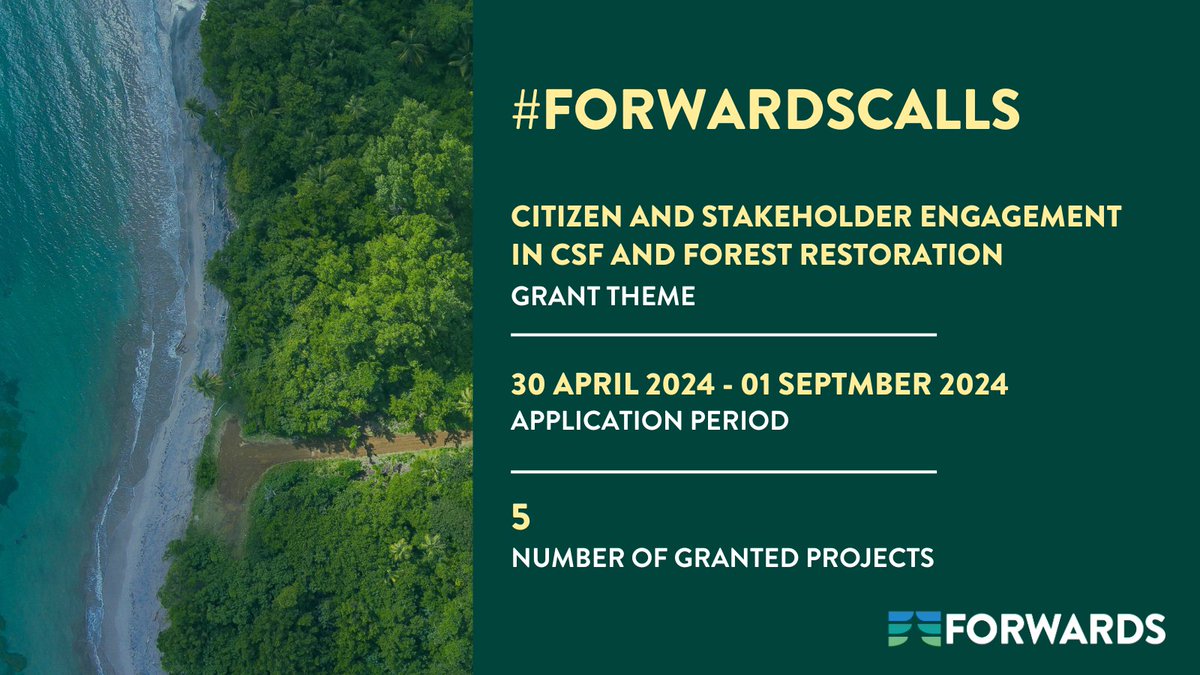 🌲 Did you see the call for grants on citizen and stakeholder engagement in climate-smart forestry? You've got until 1st September to submit your application! 🔗 Access all information and application details through #ForwardsEU website: forwards-project.eu/forwards-annou… #FORWARDScalls