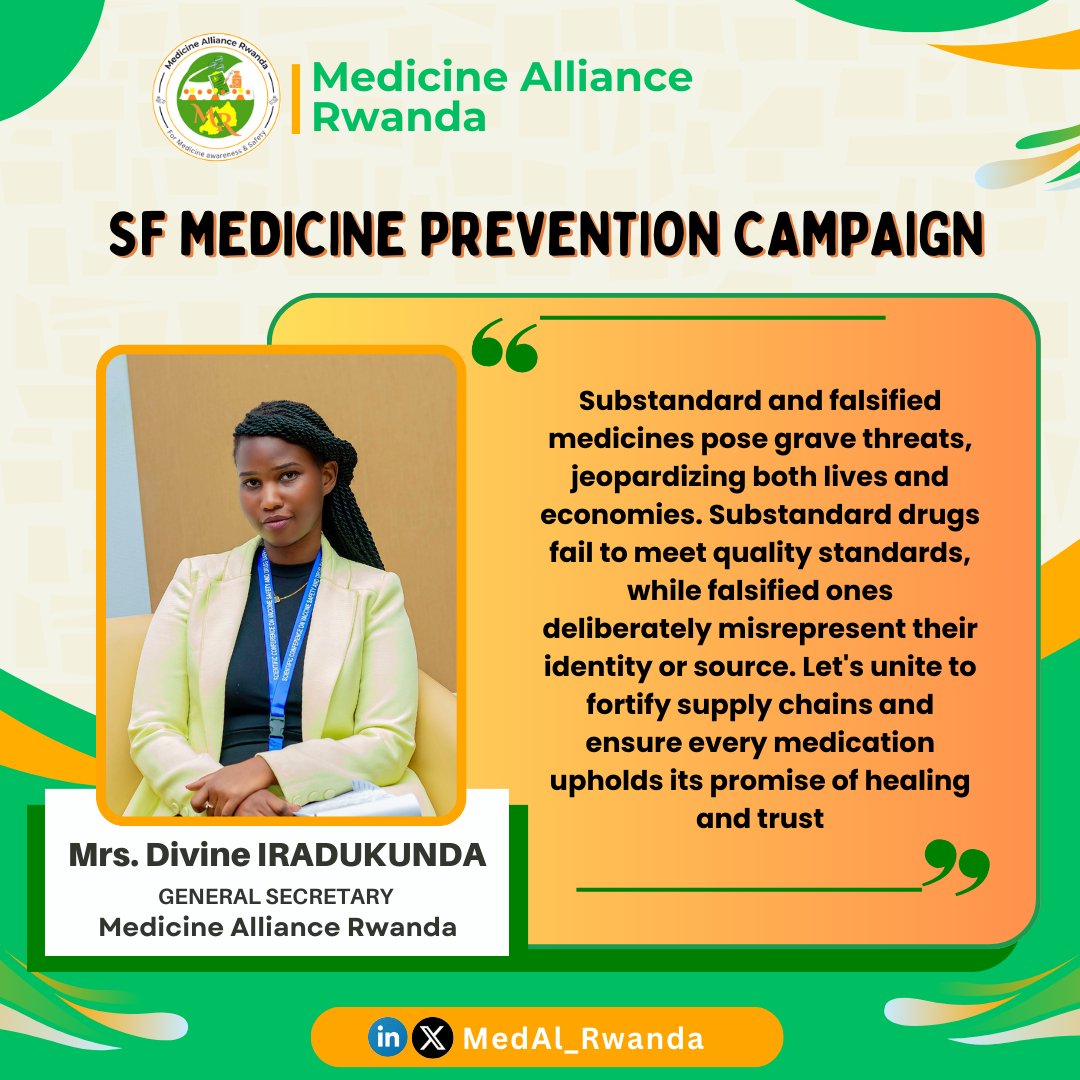 Protecting lives ensuring health, Our team is dedicated to combat SF medicines.

Meet our Founder & Executive Director and Our General Secretary.

#Healthcareheroes
#Qualitymedicines