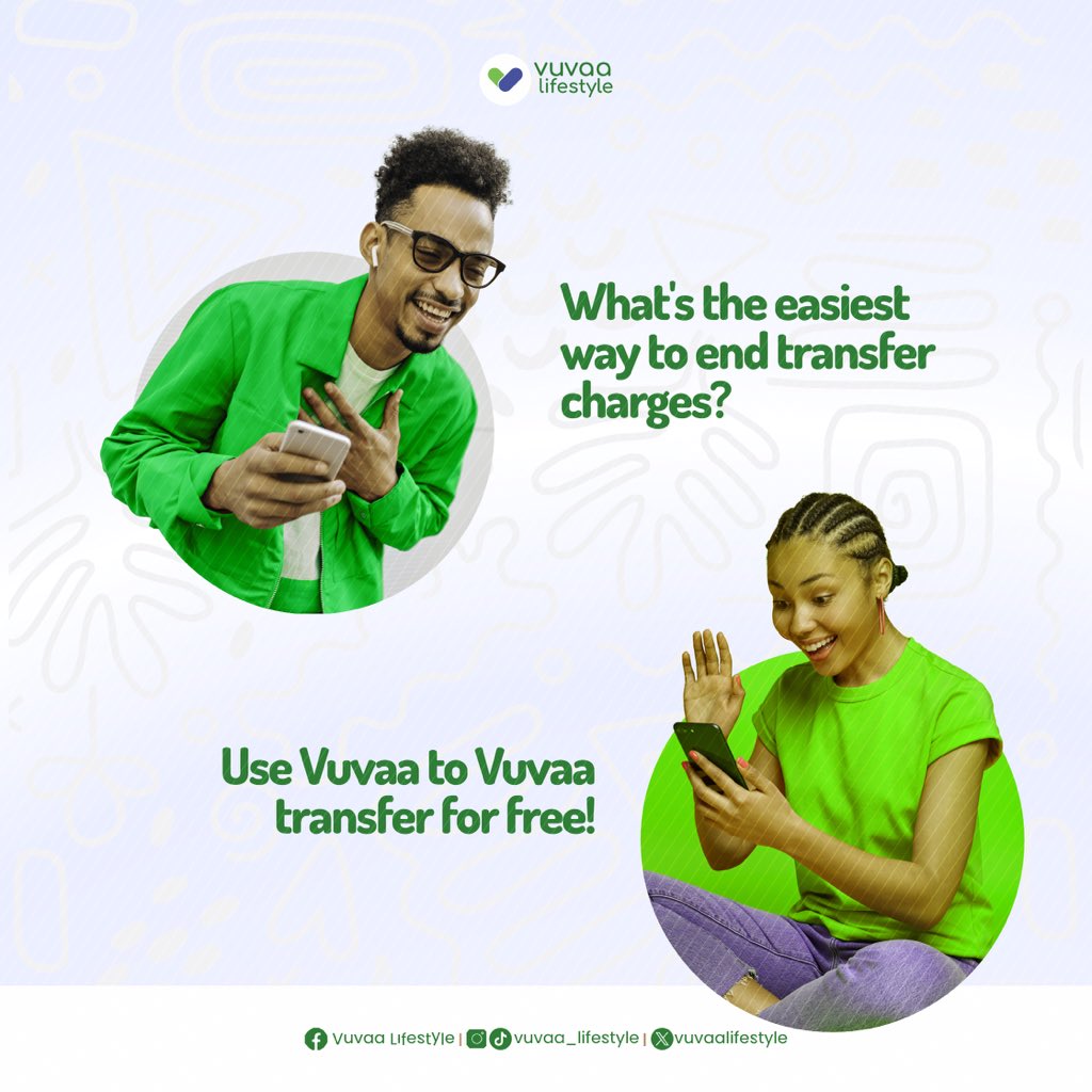 Tired of transfer fees? 😩

Start sending money for free with Vuvaa to Vuvaa transfer. 💸

Download Vuvaa Lifestyle now to start living the sweet life!📲

Sabinus The Place Manchester United Ronaldo #besttechcompanyinnigeria #lifeissweetwithvuvaa