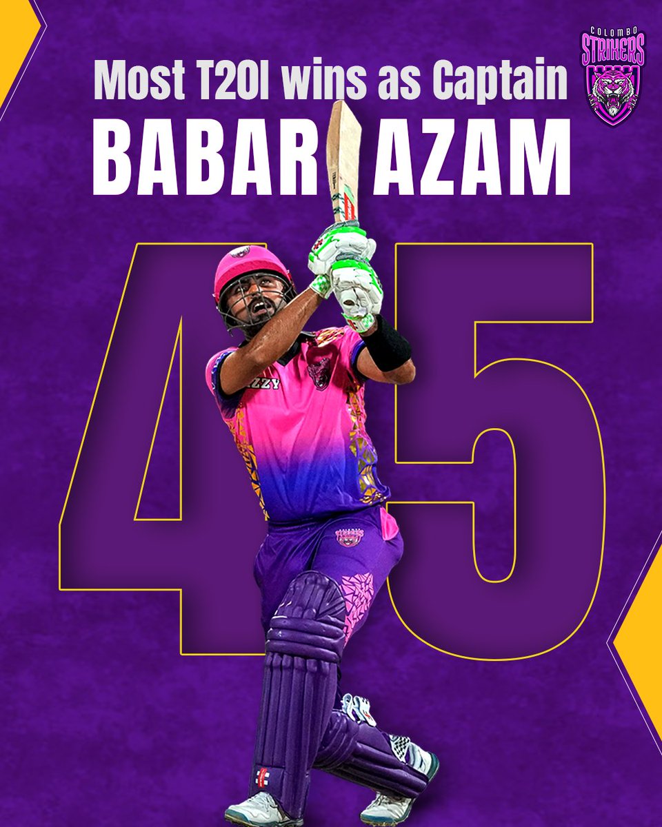 Babar Azam: A true leader, reigning with grace. 💪

#ColomboStrikers #BabarAzam #Strikers #T20I