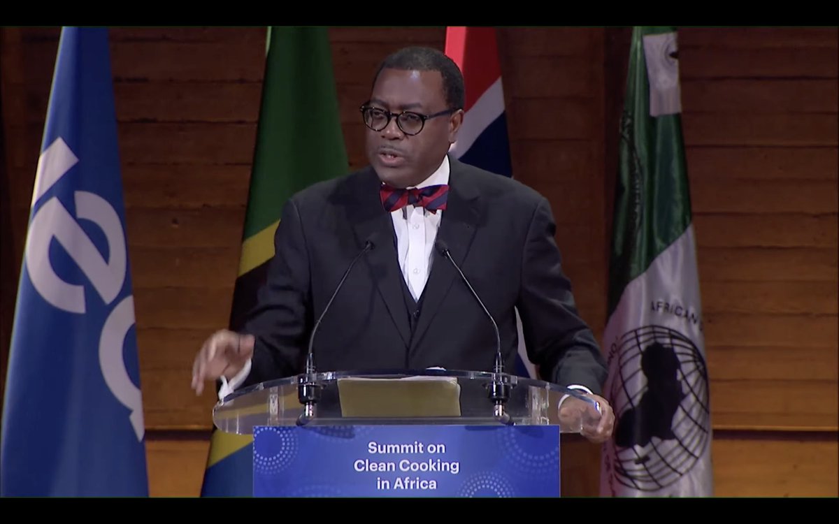 @akin_adesina @SuluhuSamia @jonasgahrstore @IEA @fbirol @beth_dunford @KevinKKariuki @DymphnaVDL @cleancooking “I’m pleased to announce to you today that the African Development Bank will commit $2 billion to clean cooking over the next 10 years...We will walk with governments to develop and roll out @cleancooking solutions at scale.” – @akin_adesina #CleanCookingSummit