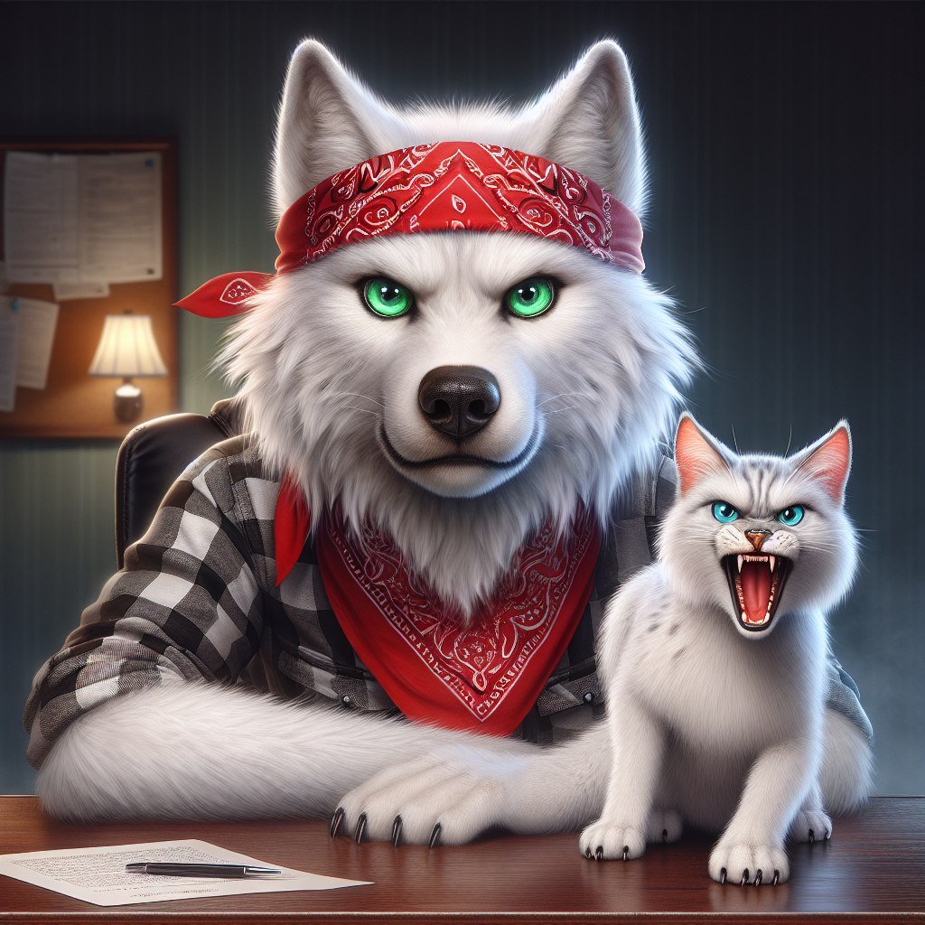 Behind every roaring cat, there's a volted dog 🐾⚡️