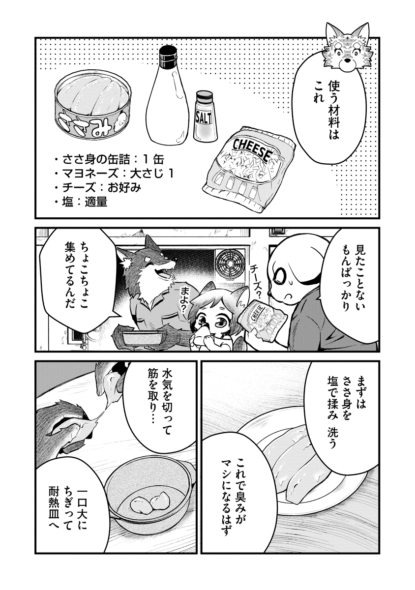 ケモノがケモ耳の女の子のためにご飯を作る話(6/7) 