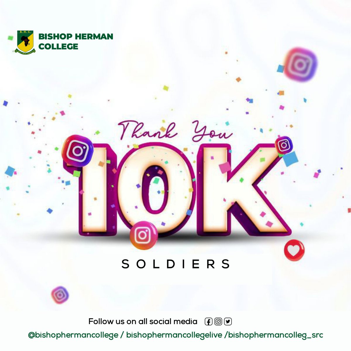 10k Soldiers! 🎉🌟 Thank you for being part of this amazing journey. Let’s keep shining together! 💛💚

NB: Let's hit 1,000 soldiers on X soon.

#ForeverTogether #BHC #Soldiers #Biheco #BHOBU