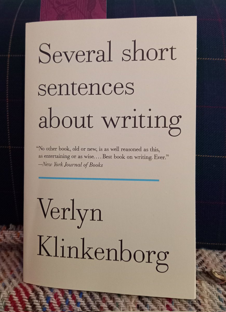 Having my mind blown by this remarkable book this morning. 'What if you wrote as though sentences can't be summarized?' Anyone else read 'Several short sentences about writing ' by @VerlynKlinkenborg?
