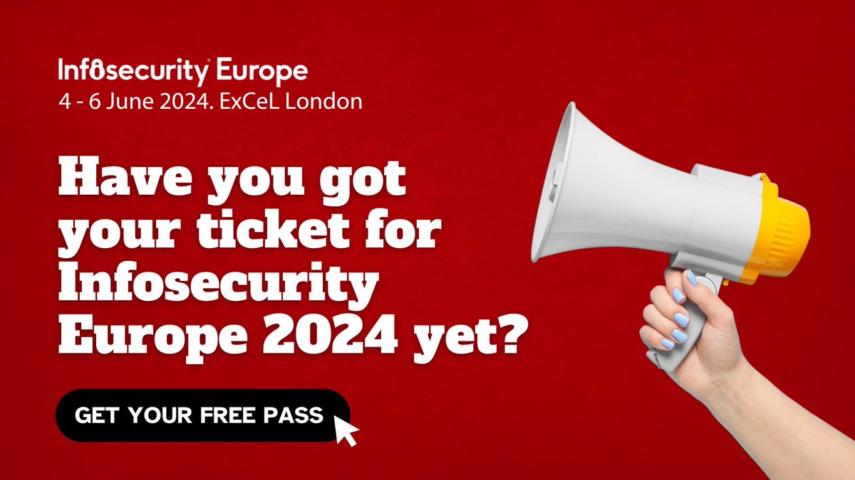 Ready for #InfosecurityEurope? Join us from June 4th-6th at @ExCeLLondon for 3 days packed with #learning, #networking, and #innovation. Meet leading #suppliers, #connect with #experts, and #secure your #business #data. #Register now! bit.ly/44fOC8V