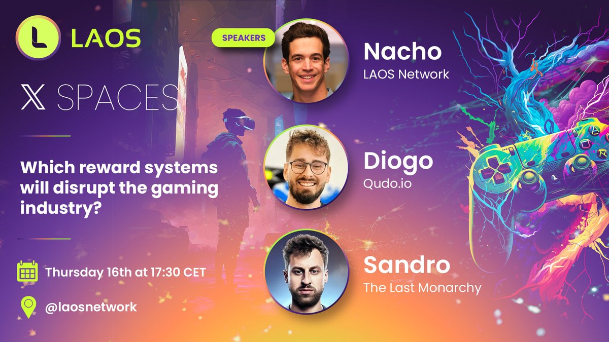 Which reward systems will disrupt the gaming industry? This is what we will be discussing on our next AMA with Diogo from @Qudocoin and Sandro from @thelastmonarchy Save the date, Thursday 16th at 17:30 CET! x.com/i/spaces/1ypkk…