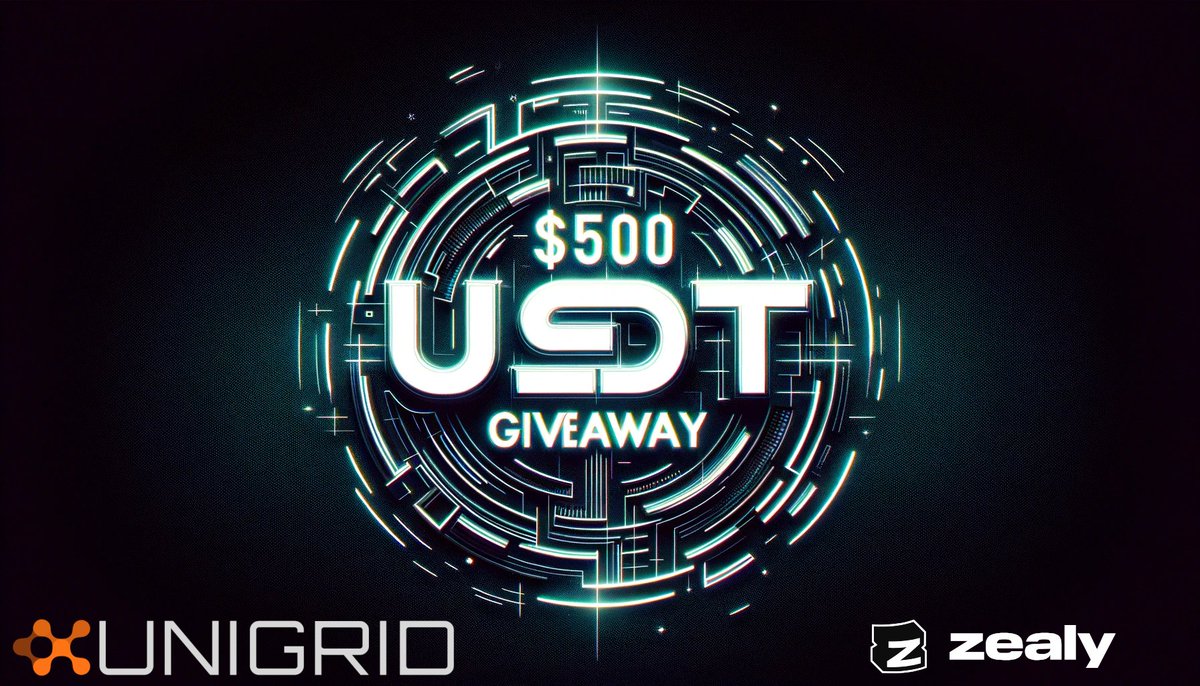 🌌 Join the Unigrid Quest on Zealy! 🌌 💥 Win $500 USDT! 1️⃣ Retweeting our Galxe campaign. 2️⃣ Following our social channels. 3️⃣ Entering your EVM address. 🔗 Join here: zealy.io/cw/unigrid/que… 👥 Follow, Retweet & Submit your EVM address! #Unigrid #CryptoGiveaway #Zealy