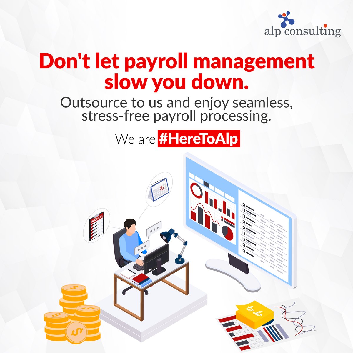 Outsource to us today and experience the freedom of worry-free payroll management. Your success is our priority.

Get in touch with us today -

 #BusinessGrowth #PayrollManagement #Payroll #Salary #TaxCalculations #Technology #Finance #Management #PayrollOutsourcing #Staffing