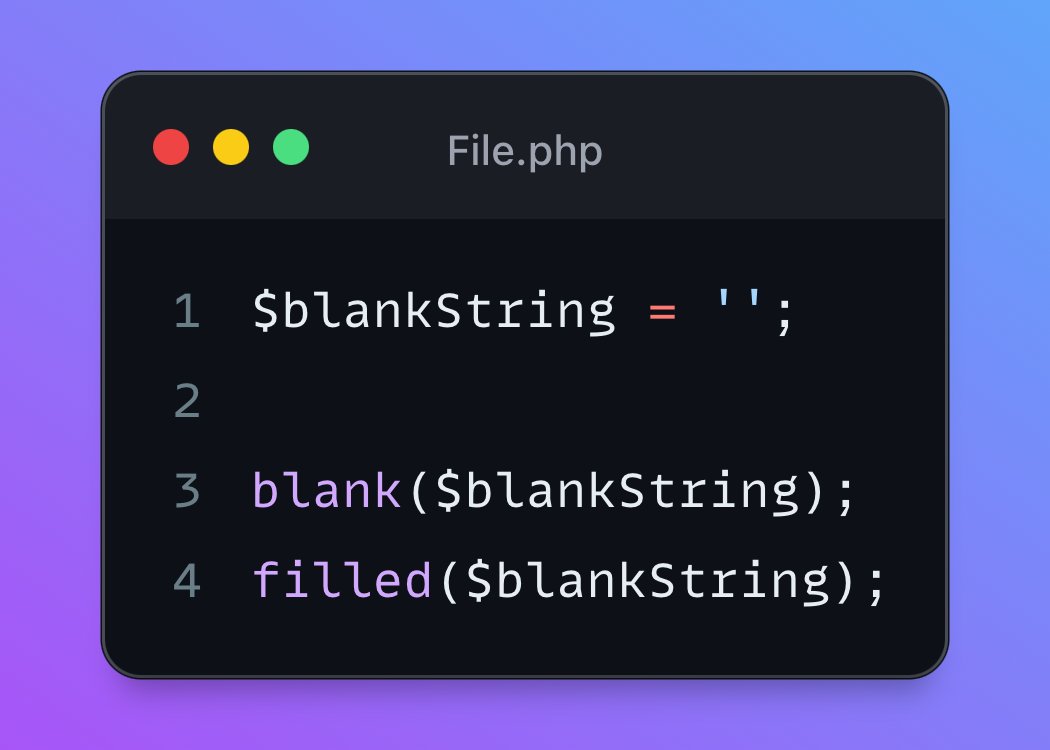 thenibirahmed's tweet image. Guys, did you know about blank() and filled() helpers?
🔍 blank(): Quickly check if a variable is empty or null.
✅ filled(): Confirm it's filled or not.
#Laravel #HelperFunctions #CodeSimplicity