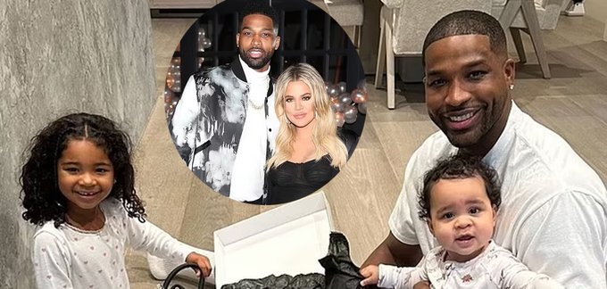 Khloe Kardashian Accompanies True and Tatum to Watch Dad Tristan Thompson Play for the First Time as the Cleveland Cavaliers Take on the Boston Celtics