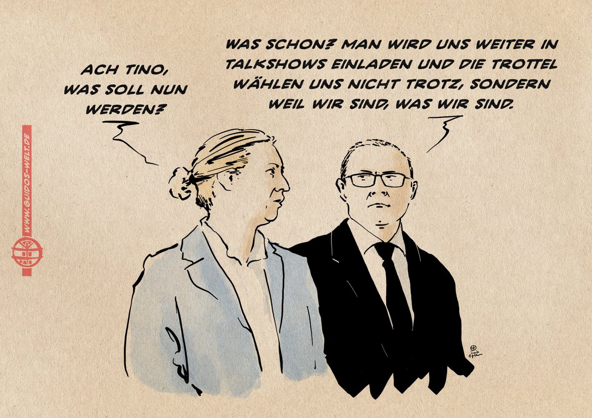 Wenn Quotenliebe von der Realität kassiert wird:Während Frau Storch auf dem steuerfinanzierten Talksofa die AfD als demokratische Partei, ja als Verteidigerin der Demokratie selbst präsentieren darf, bestätigt das Gericht die Partei bundesweit als antidemokratischen Verdachtsfall