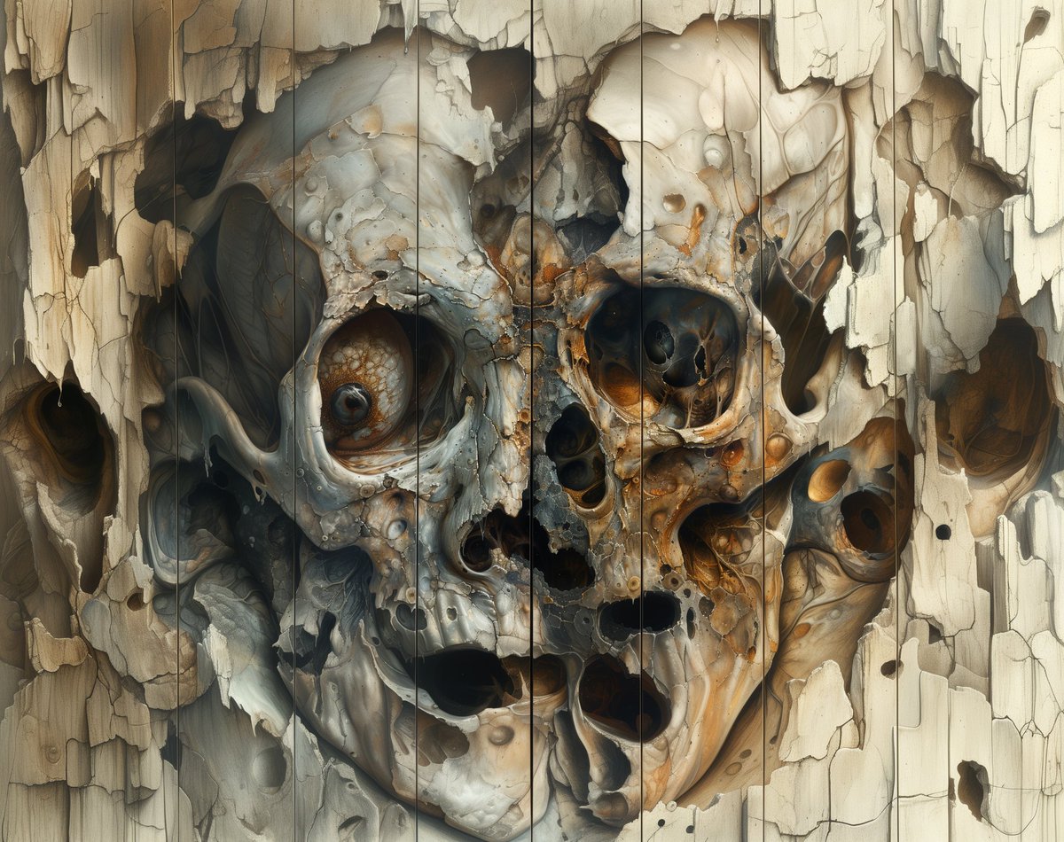 Jose’s great Skull QT got me thinking. @jcf1370 #AIArt #aiartcommunity #skulls
