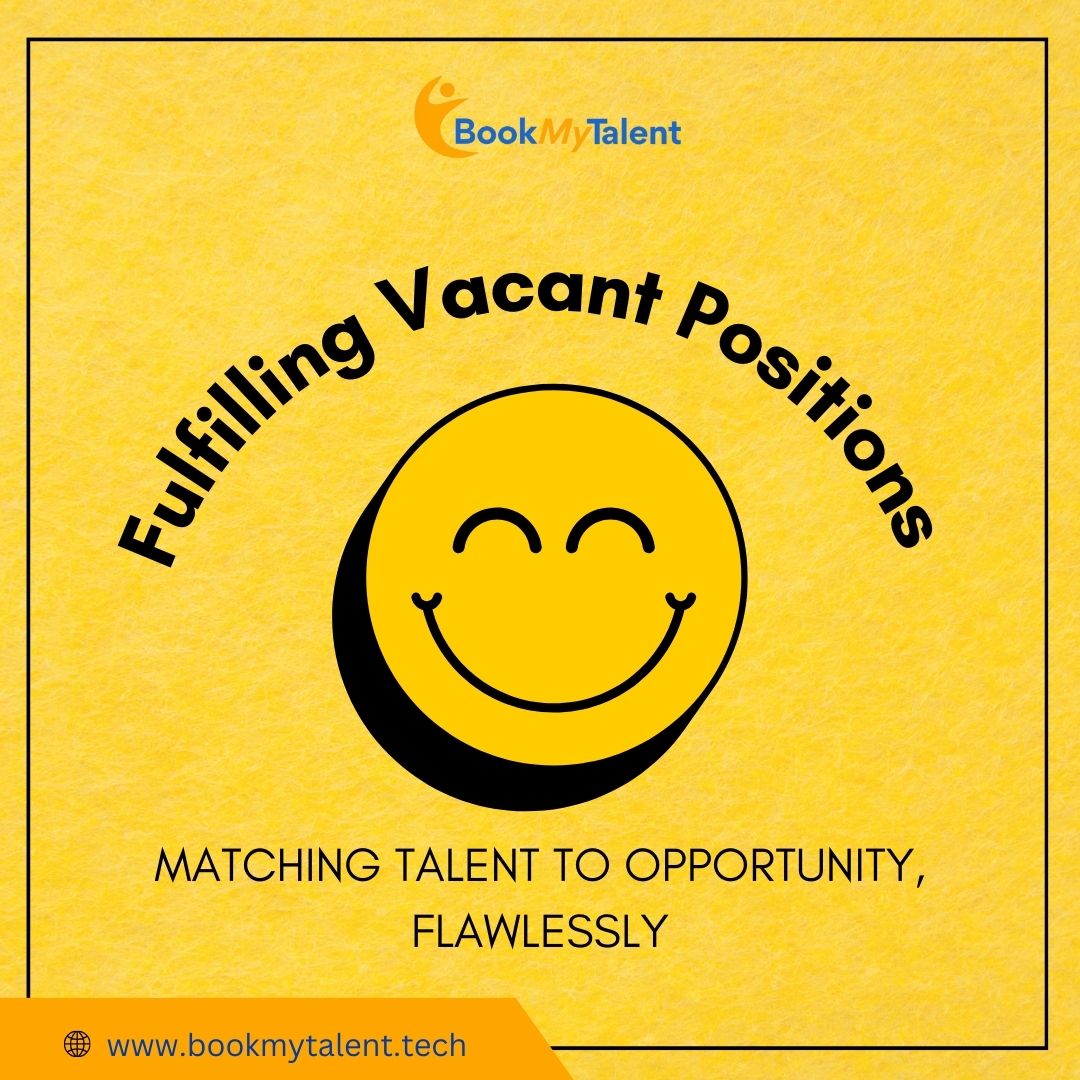 Connecting the right talent to the perfect opportunity! 🌟 At Bookmytalent, we excel in matching skilled professionals with vacant positions seamlessly.

#TalentMatch #JobOpportunities #HiringExcellence #CareerGrowth #Bookmytalent #RecruitmentExperts