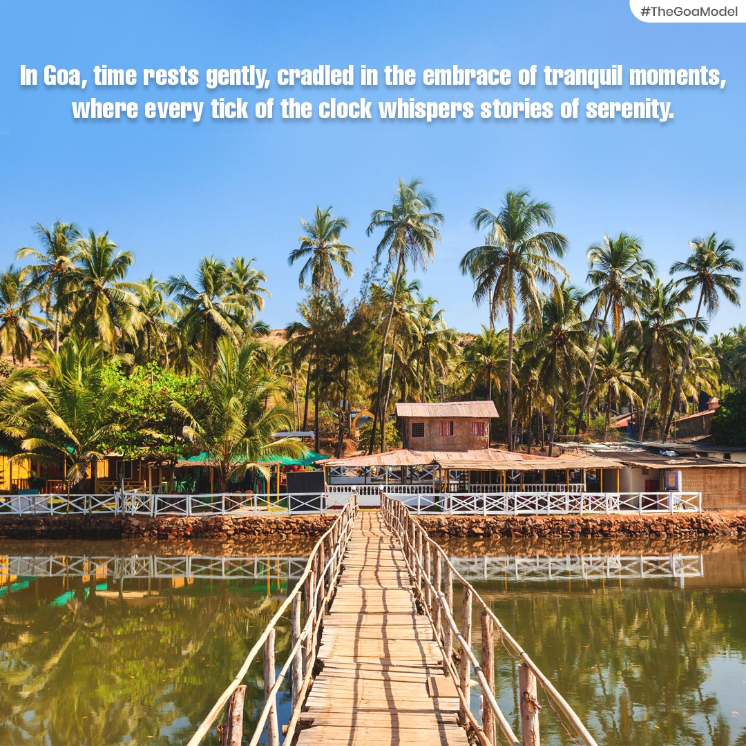 In Goa, time rests gently, cradled in the embrace of tranquil moments, where every tick of the clock whispers stories of serenity.
#TheGoaModel
#GoaMagic  #GoaMoments #SereneGoa #PeacefulGoa  #GoaDiaries #GoaWhispers #GoaStories #RelaxInGoa #GoaVibes #GoaLife #GoaPeace