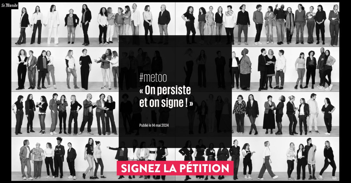 #MeToo persiste et signe ! Pour qu’enfin les victimes obtiennent justice, nous exigeons la fin de l’impunité. Pour une loi intégrale contre les violences sexuelles, #MaintenantOnAgit ! Signez la pétition : fondationdesfemmes.org/petitions/meto…