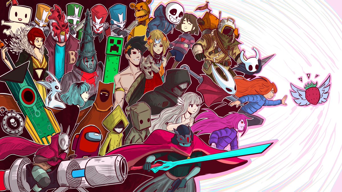 JpStades's tweet image. I realized lately that most of the games that I have been playing on for the past few years were indie games.
I made a little tribute to not only my favourite indie games but my favourite game games of all time!
#illustration #sketch #fanart #game #videogame #indie #indiegame
