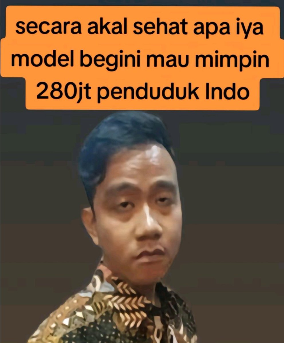 Adribarza1's tweet photo. Indonesia Habiskan Dana Ratusan Triliun Untuk Mendapatkan Wapres Seperti Gibran.. 🤣🤣🤣 https://t.co/twL1grYcQL