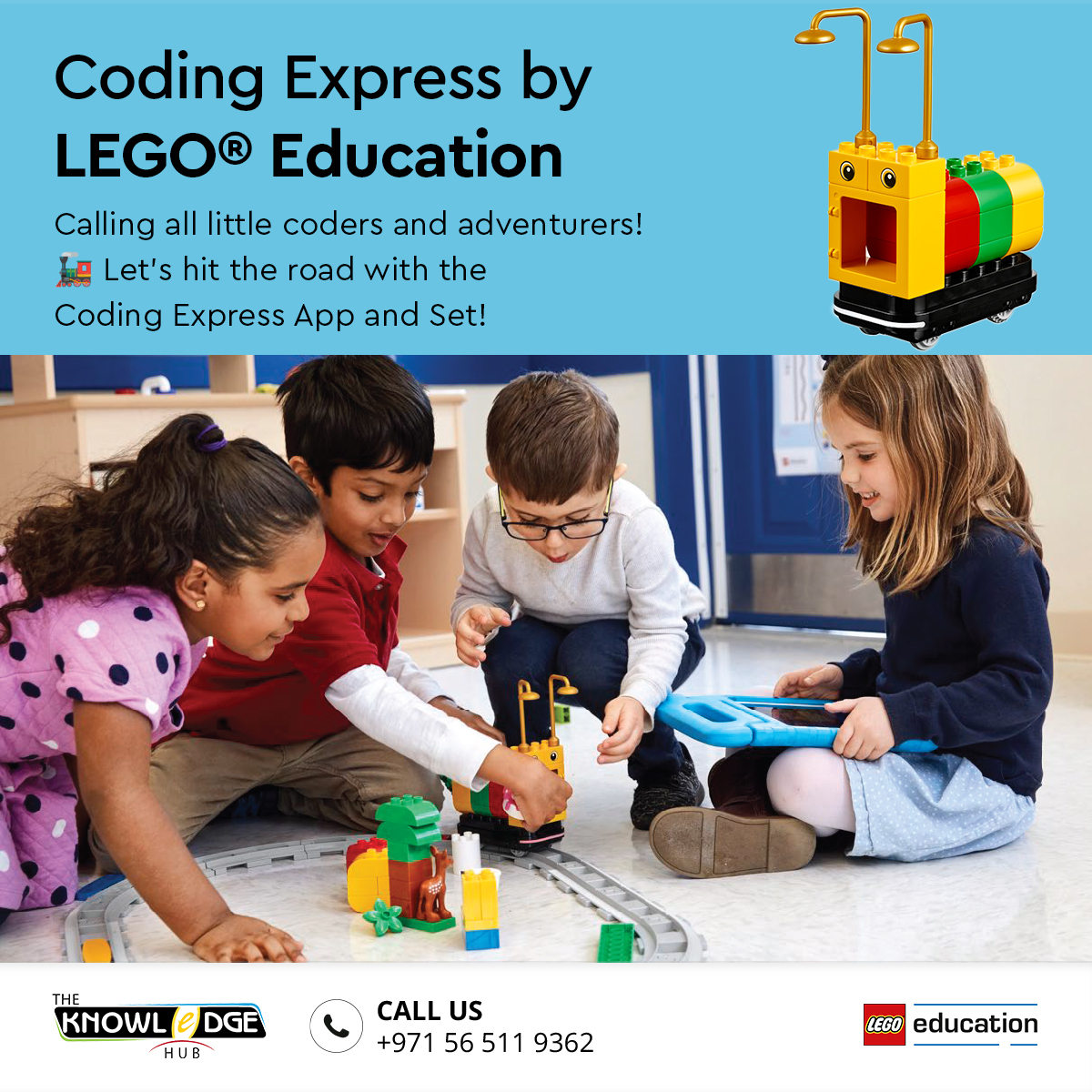 Knowledgehubdxb's tweet image. 🚦 Calling all little coders and adventurers! 🚂 Let's hit the road with the Coding Express App and Set! 🌟 Explore traffic rules, zoom through road adventures, and master coding concepts along the way! 📱✨ It's learning made FUN-tastic! 🛑 #LegoCodingExpress